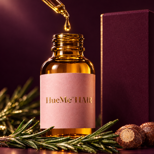 A drop of HueMe™ Hair batana oil
